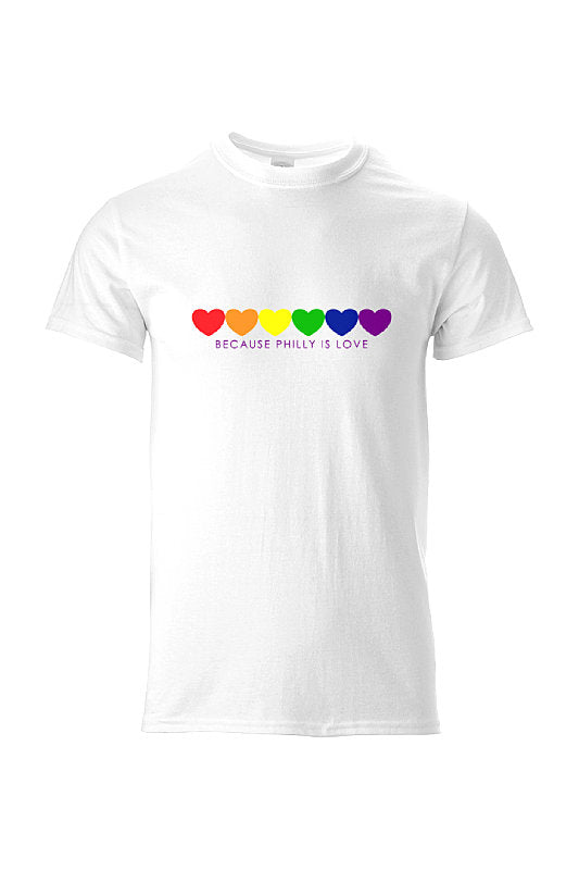 Pride Love is Love Hearts Unisex T- Shirt Slaite